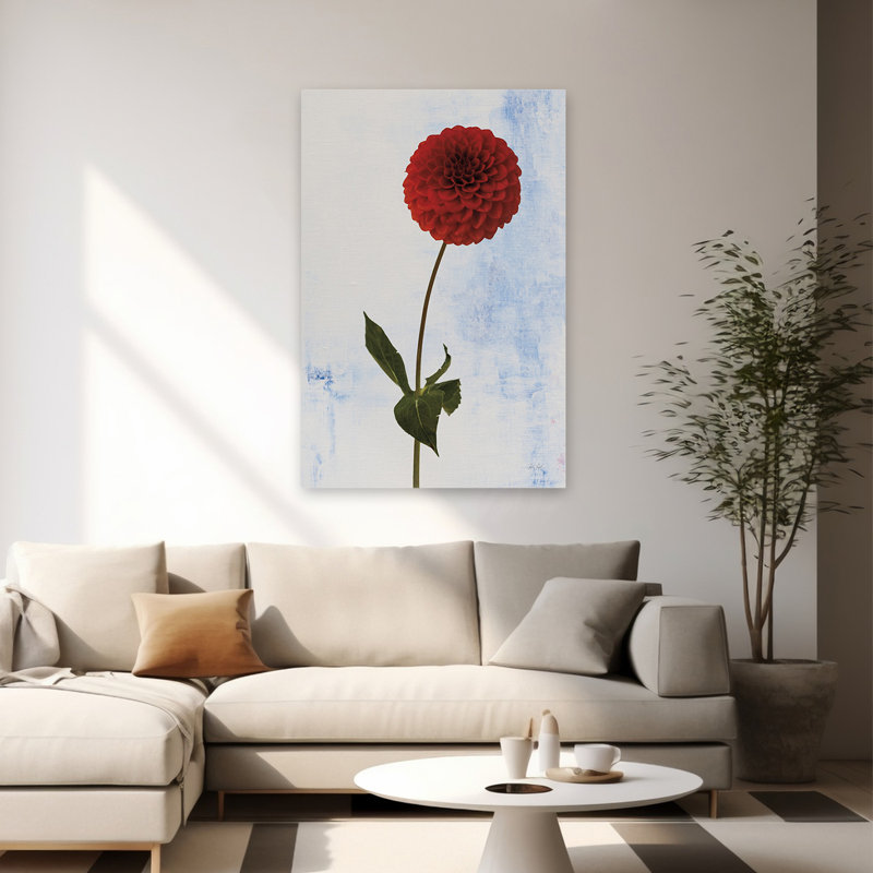 Minimalist Dahlia I, 60" H x 40" W