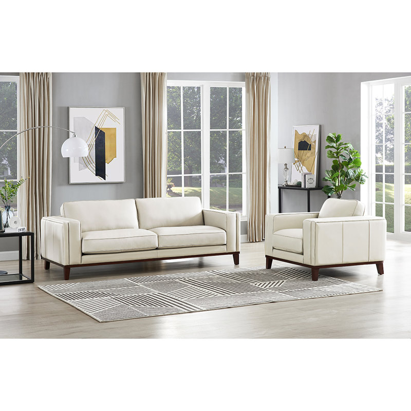 Chaise en cuir Warner