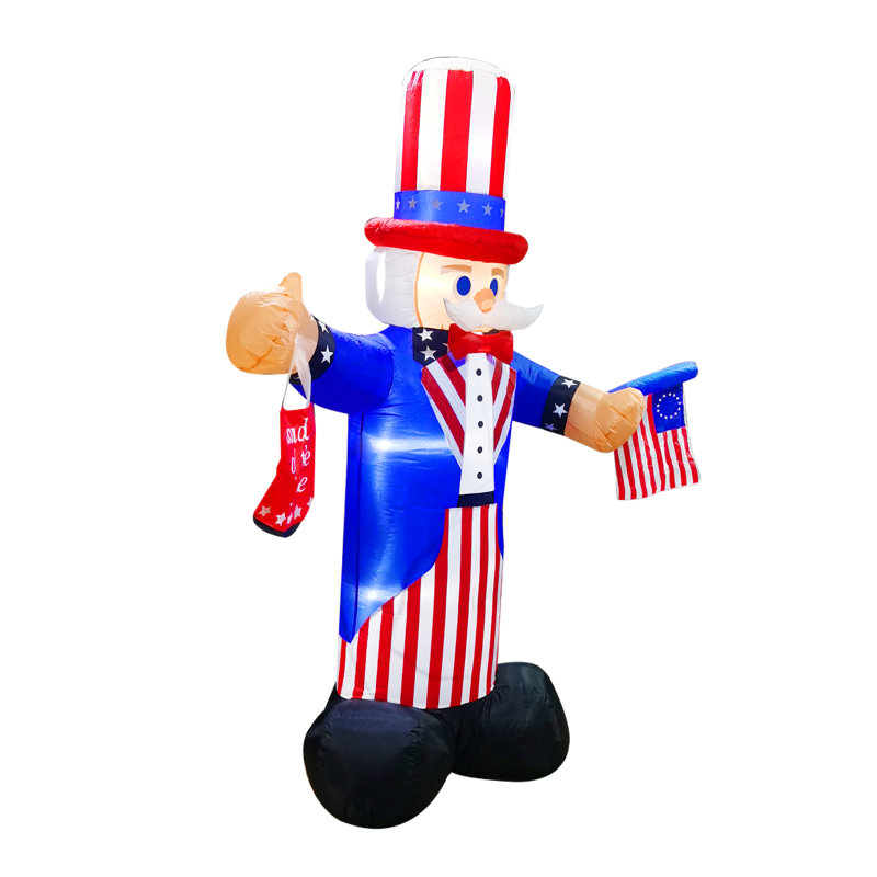 Drapeau américain gonflable «Uncle Sam Hold»