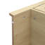 Garde-manger arqué de 70,28 po de hauteur, armoire de rangement arquée avec 2 tablettes réglables