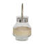 Lanterne porte-bougie en verre transparent