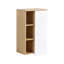 Armoire murale de salle de bain murale avec tablettes ouvertes et rangement dissimulé pour une organisation compacte dans les espaces étroits