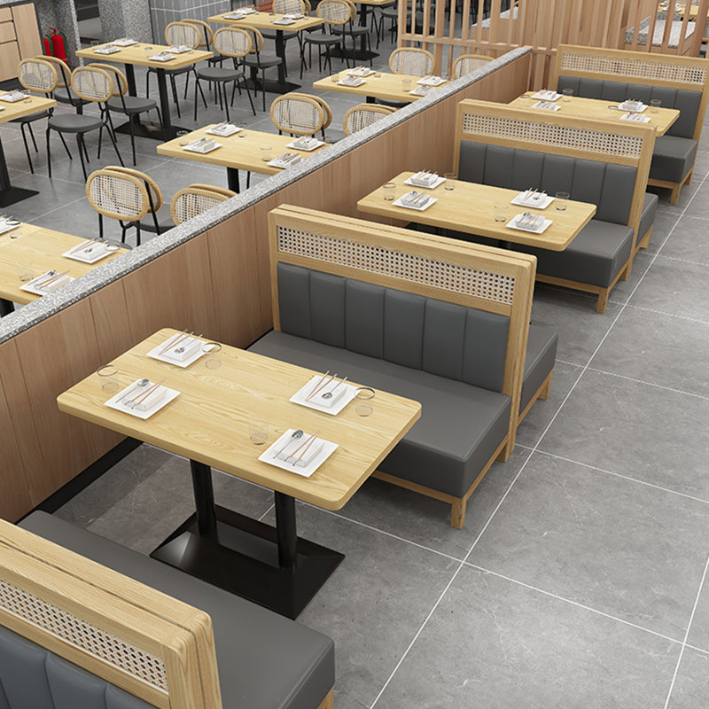 Bancs de café modernes et décontractés, Gris