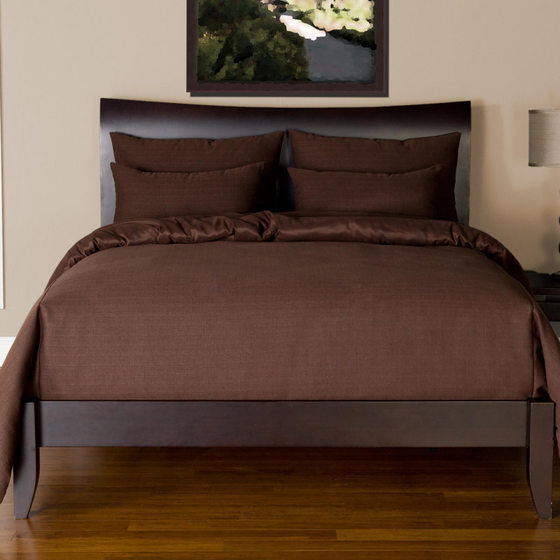 Belfast Polyester Duvet Cover & Insert, Cal.King Duvet Cover & Insert +5 Additional Pieces, Henna