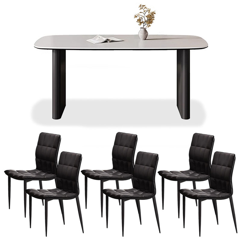Ensemble de salle à manger rectangulaire Casady, H 29,53 po x L 55,12 po x l 31,5 po