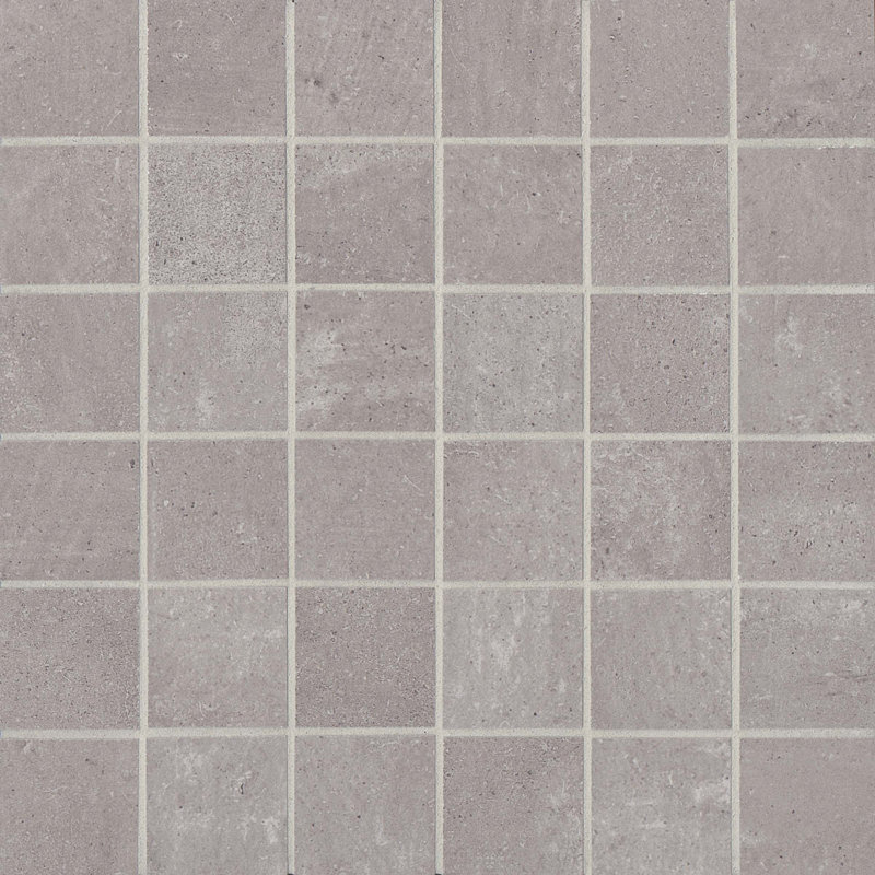 2" x 2" Porcelain Mosaic Tile, Gray