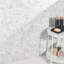 Nature Flower Carrara Marble Mosaic Tile-1370873107