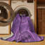 Tapis mauve tissé à la machine-499537235