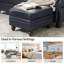 Blanchett Genuine Leather Ottoman-427300014