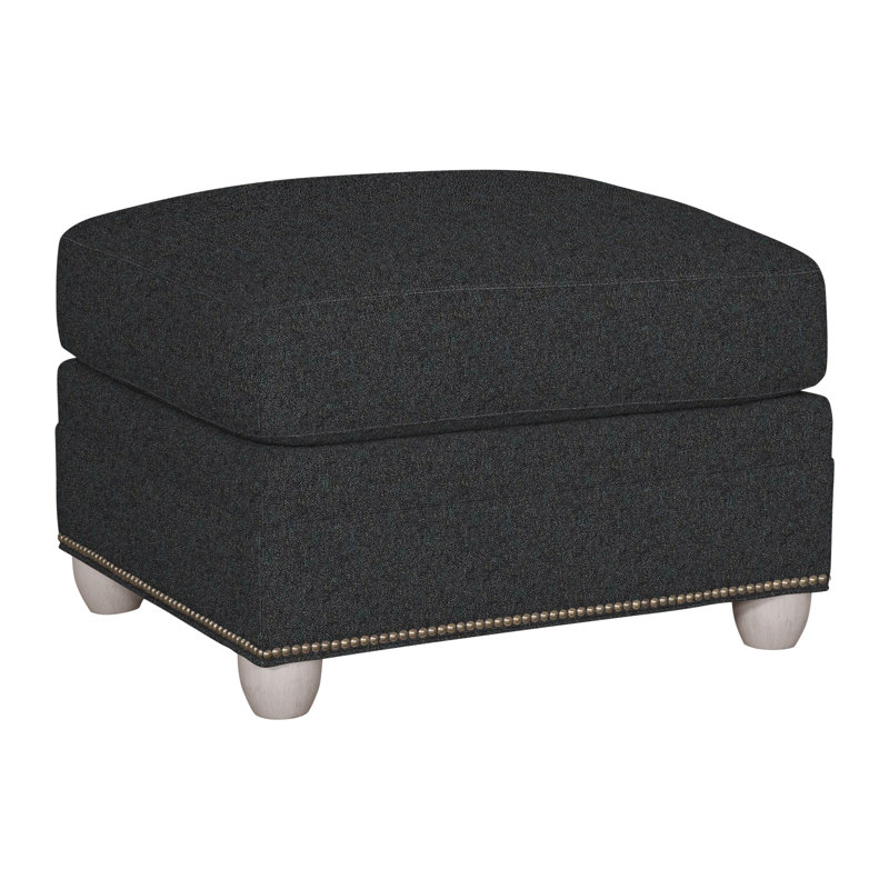 Fairgrove Upholstered Ottoman, Dove Gray, Ian Lagoon, Yes