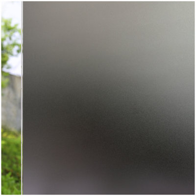 Black Static Cling Frosted Window Privacy Film