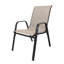 Ensemble de 6 chaises d'extérieur pour le jardin et l'utilisation commerciale, siège ergonomique large, capacité de 350 lb, structure rouille, chaises de salle à manger en tissu faciles à utiliser, imperméable