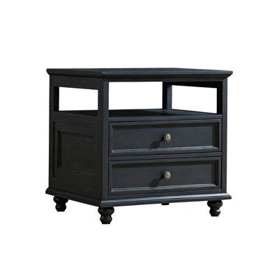 60.96 cm W Solid Wood Bedside Table