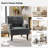 Jakub 28.5" W Velvet Upholstered Tufted Armchair with Nailhead Trim -39956710