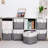 Cube Storage Bins, 6 Pack Large Collapsible Fabric Storage Bin