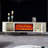 Beige Solid Wood TV Cabinet Heating Fireplace