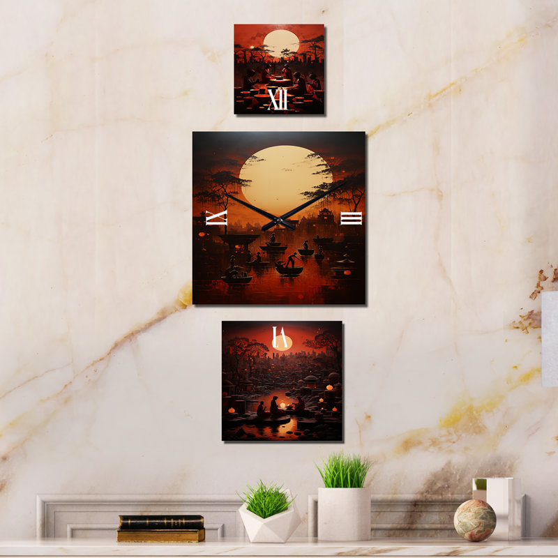 Cleaburn Metal Wall Clock