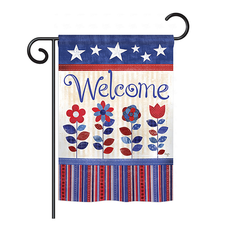 Drapeau de maison en polyester Arpun, H 18,5 po x l 13 po