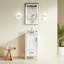 Meuble-lavabo blanc autoportant 18 po