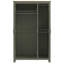 Limestone 3 Door Manufactured Wood Wardrobe-394273239
