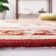 Hollander Oriental Hand-Hooked Wool Burgundy Area Rug