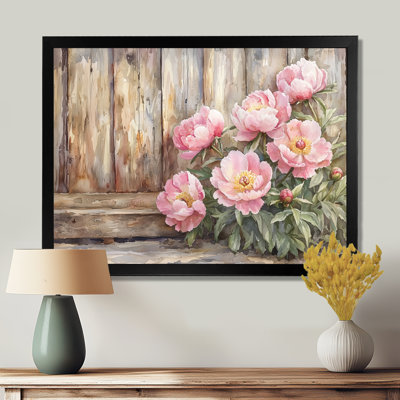 Art mural sur toile, pivoines de Doniel par le poulailler I