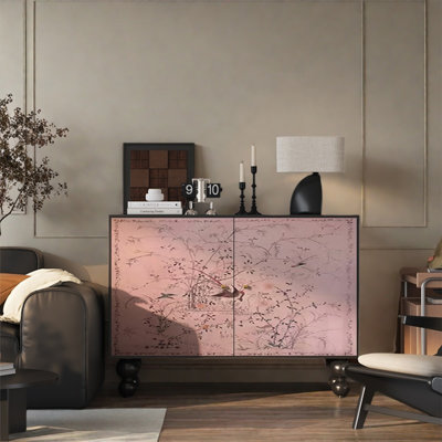 Armoire à deux portes avec large plateau en noyer