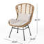 Chaise beige et brune avec structure en fer-120201910-120201908