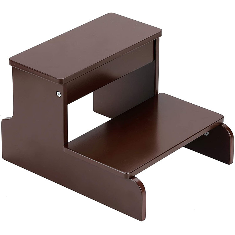 Marchepied en bois Nagel, Marron