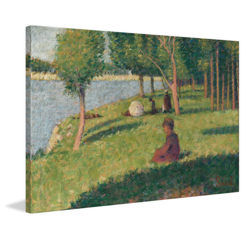 "Figurines assises", reproduction sur toile tendue, H 24 po x l 36 po