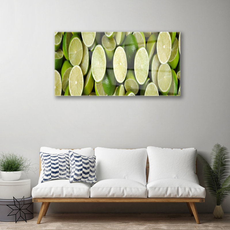 Lime Kitchen - No Frame Print on Glass