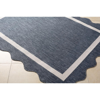 Skiles Blue Outdoor Rug