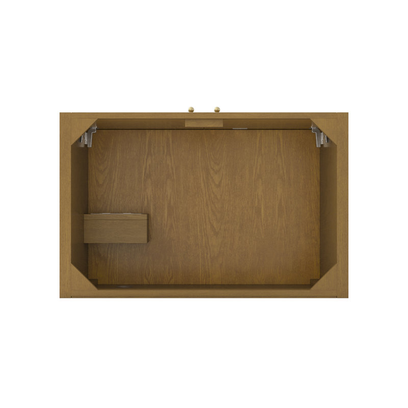 Hudson 36'' W Single Bathroom Vanity Base, Honey Oak