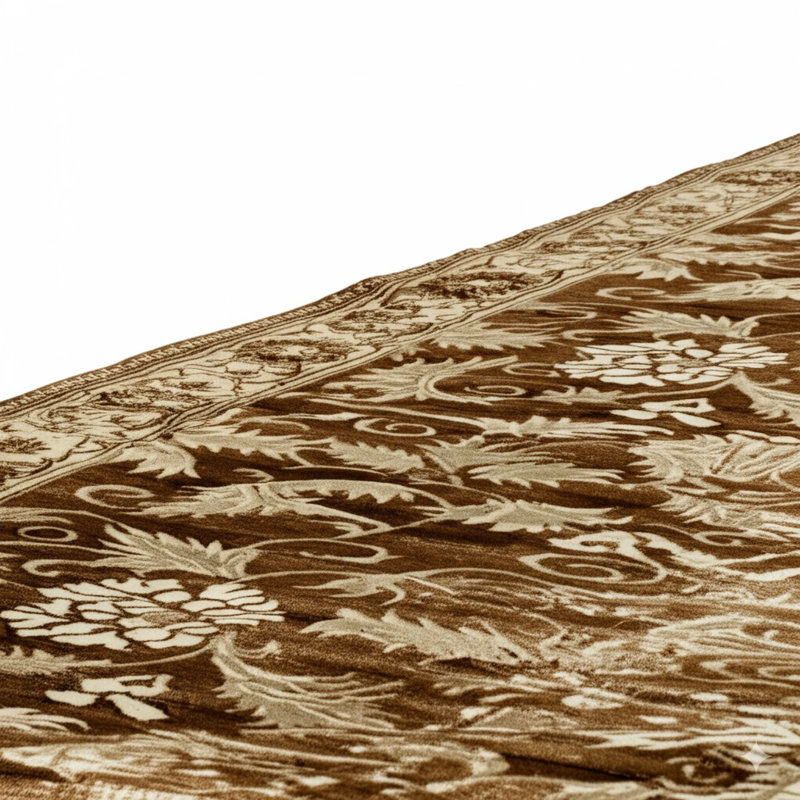 Charming Vibrant Beige Hand Knotted Wool Transitional All Over Handmade 6' x 16' Runner Rug