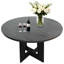 Table de salle à manger ronde 43,3 po pour 4 personnes, table de cuisine en bois de ferme moderne pour petits espaces et appartements-1401966433
