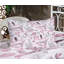 Drap-housse et coussin décoratif Tour Eiffel Ambesonne - rose pâle / blanc-106789130