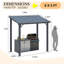Hardtop Gazebo With Galvanized Steel Sloping Roof-2142193563