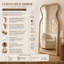 Miroir mural encadré en bois, miroir mural irrégulier pour décoration intérieure, 70 po