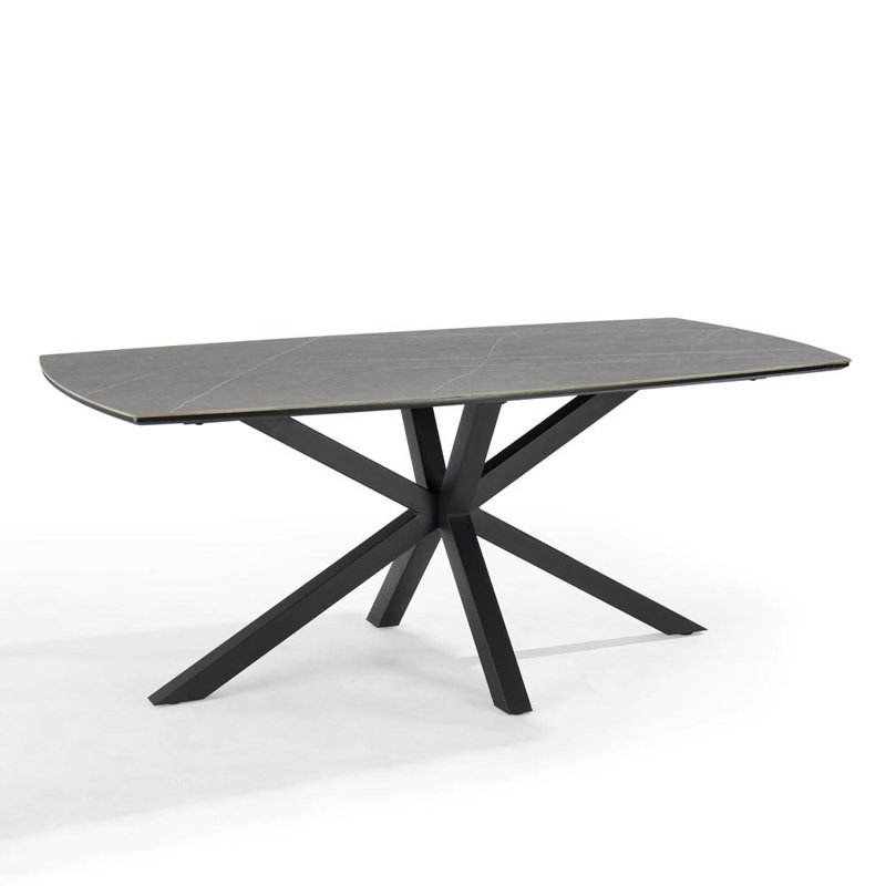 Dantoni Metal Base Dining Table, 75cm H x 150cm L x 80cm W