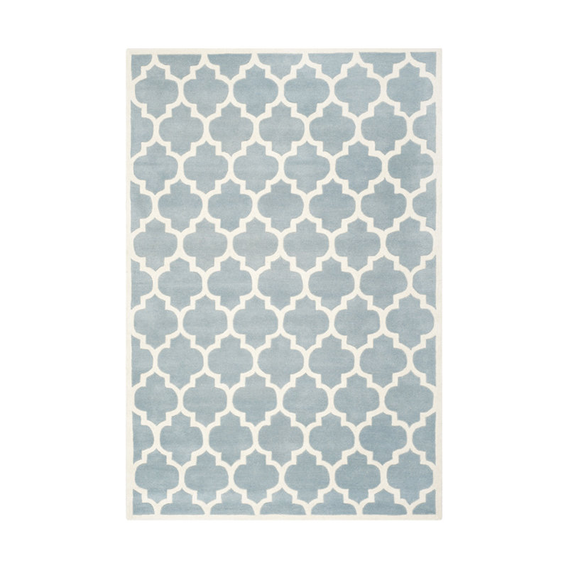 Carolene Hand Tufted Wool Geometric Rug, Rectangle 3' x 5'