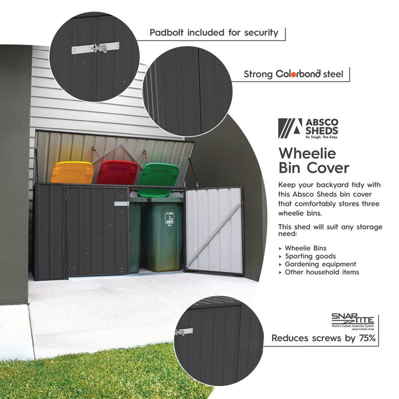 Monument Gray 7.5 Ft. x 2.5 Ft. Galvanized Steel Double Door Storage Shed