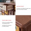 Banc de rangement en bois manufacturé noyer massif