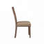 Ensemble de chaises de salle à manger rembourrées en tissu avec dossier haut, garniture cloutée