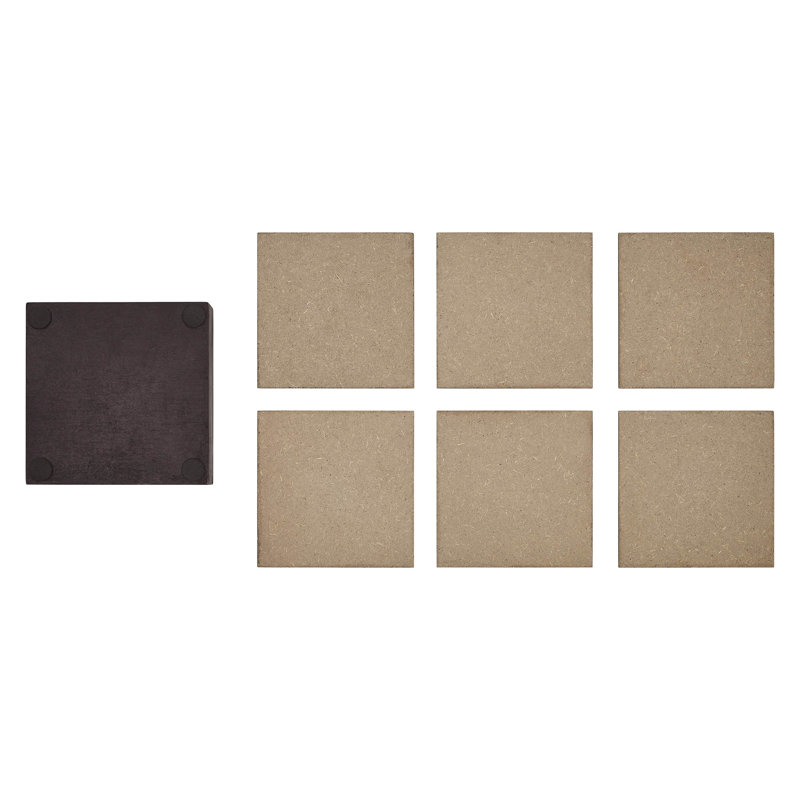 Ensemble de 6 sous-verres en MDF Classic