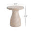 Table d'appoint en béton léger d'extérieur / d'intérieur Travertine-1832214381