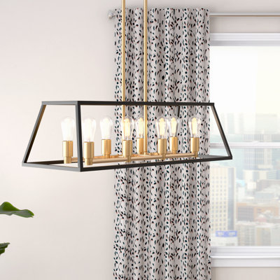 Luminaire suspendu linéaire 8 lumières
