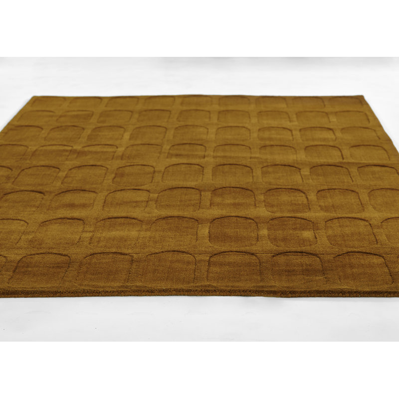 Tapis géométrique en laine tissé à la main Mazzi, Rectangle 9 pi x 12 pi