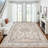 Roehit Beige / Cream Machine Washable Performance Area Rug with Non-slip Backing-1954695103