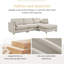 Canapé modulaire 2 pièces rembourré Loutricia-1115559402