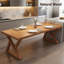 Solid Wood Dining Table For Small Homes: Rectangular Dining Table For The Living Room-980014053